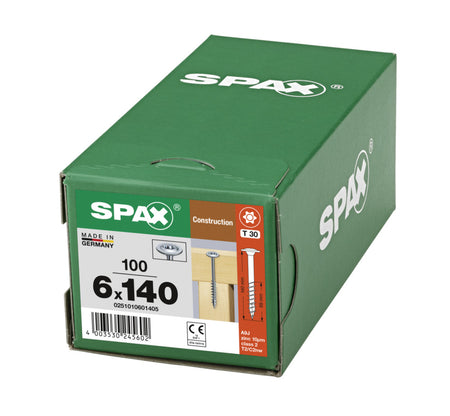 SPAX Tellerkopschroef Verzinkt DK 8mm Deeldraad T3 100st-918631