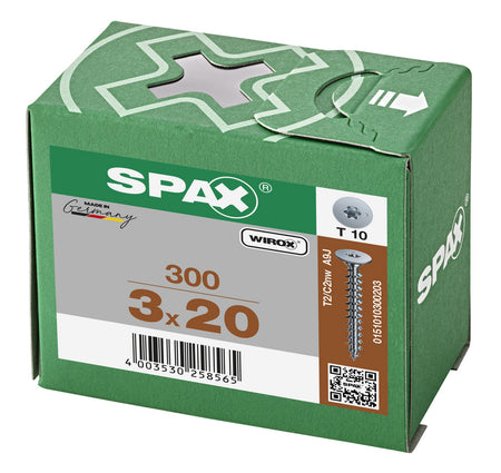 SPAX Achterwandschroef Verzinkt Voldraad 300st-918645