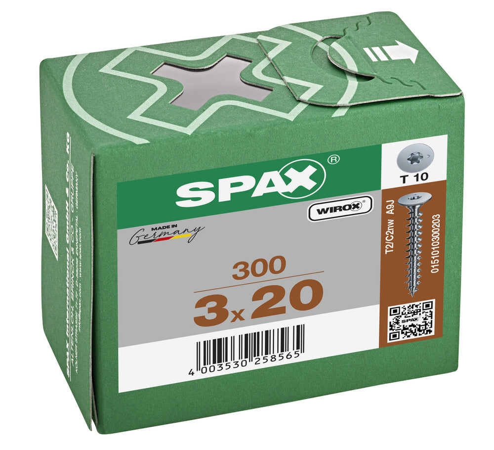 SPAX Achterwandschroef Verzinkt Voldraad 300st-918645