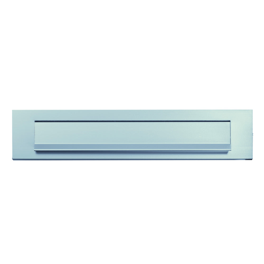 AXA Briefplaat Rechthoekig Met Klep/Regenrand RVS Zilver 340x80mm-920537