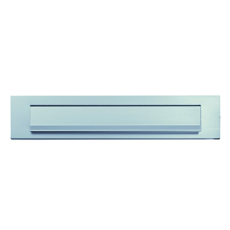 AXA Briefplaat Rechthoekig Met Klep/Regenrand RVS Zilver 340x80mm-920537