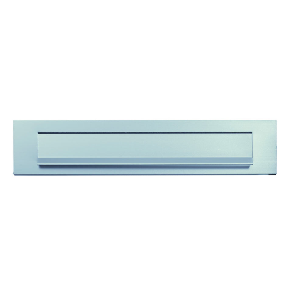 AXA Briefplaat Rechthoekig Met Klep/Regenrand RVS Zilver 340x80mm-920537