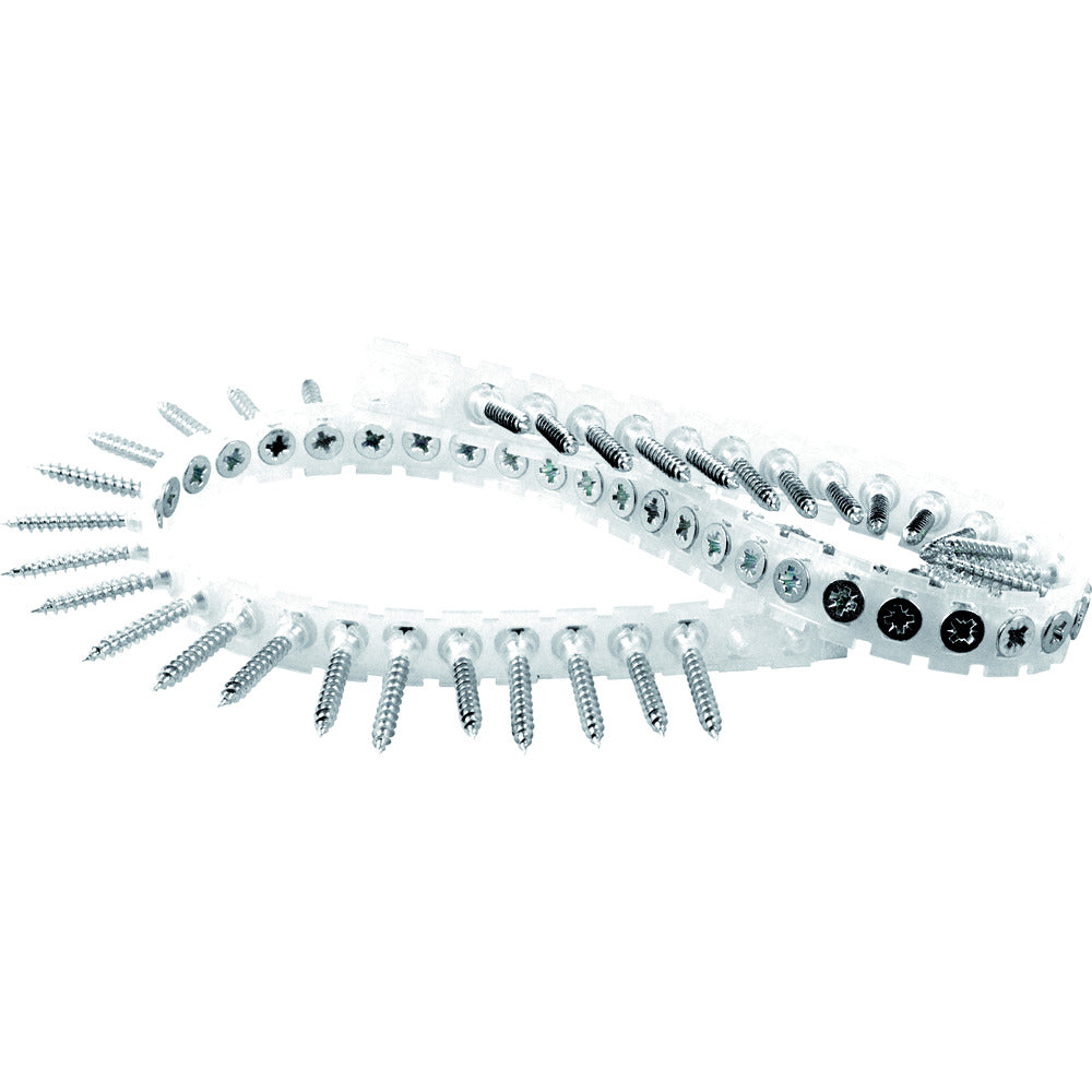 Steelies Band-Spaanplaatschroef Basic Verzinkt VK 4,0x30mm Voldraad PZ2 1000st-921771