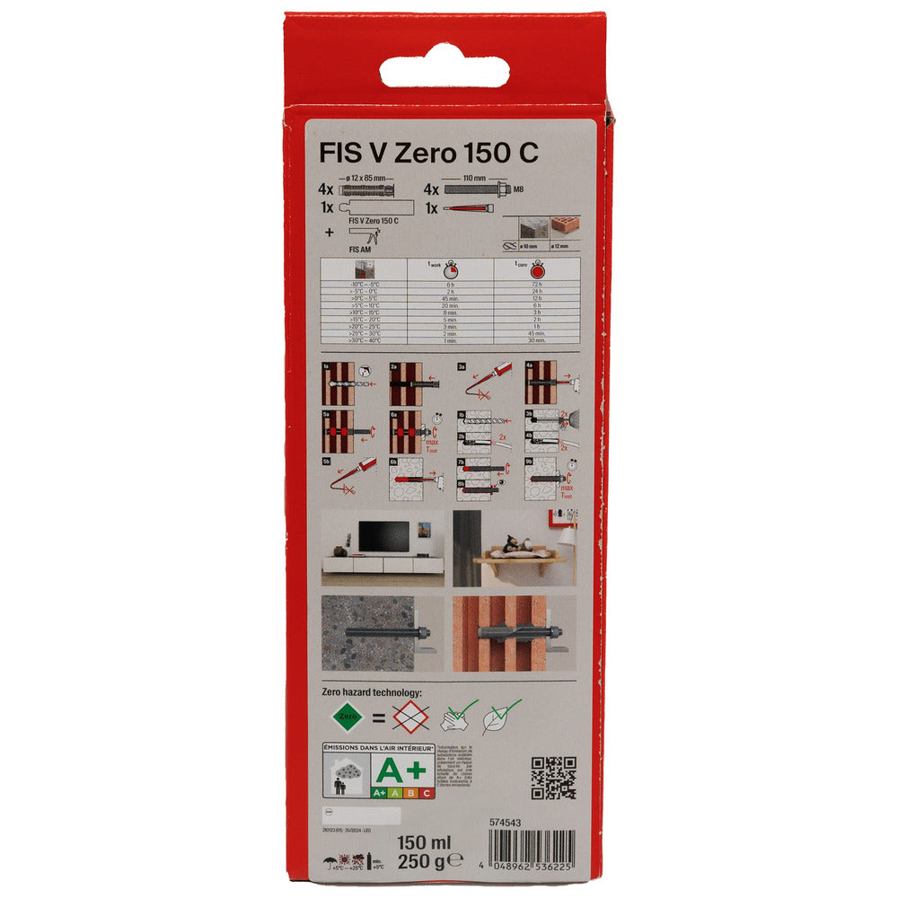 fischer Injectiemortel FIS V Zero 150 C Set M8-921985