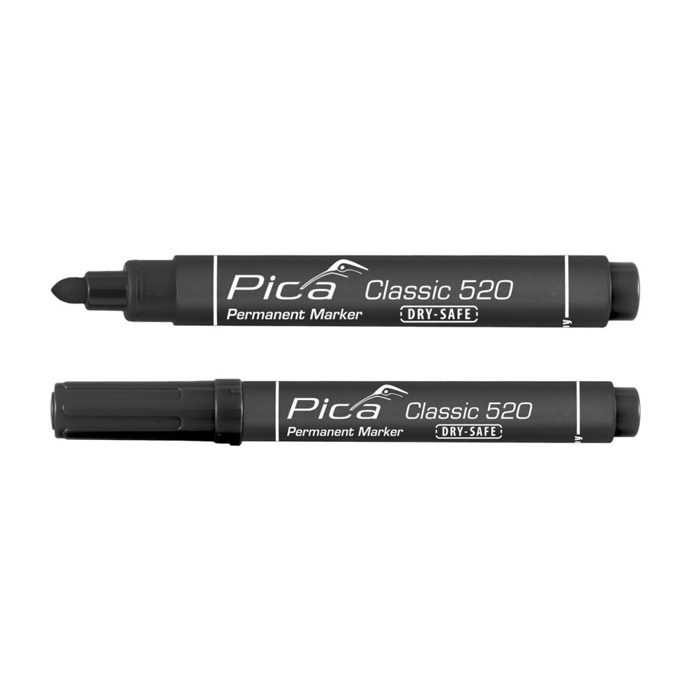 Pica  520/46 Permanent Marker 1-4mm rond zwart-927728