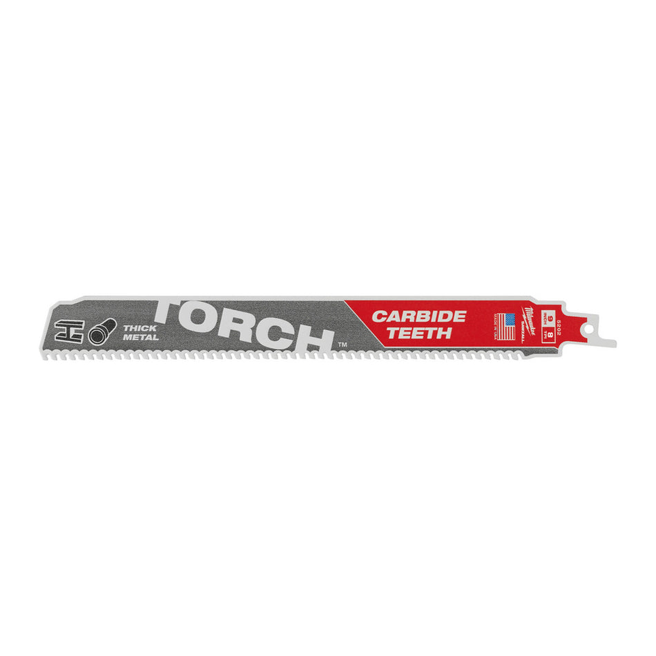 Milwaukee Reciprozaagblad Sawzall metaal TCT TORCH Carbide 230mm 8-Tpi-927765
