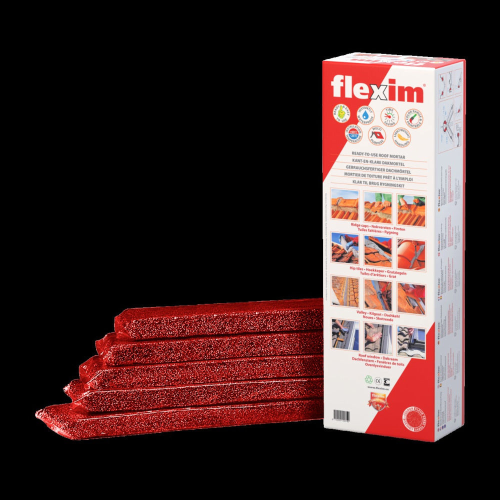 Flexim Dakreparatiemortel Kleinverpakking Rood 10L-931218