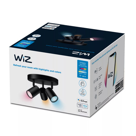 WiZ Led Opbouwspot Imageo 3x5W GU10-933058