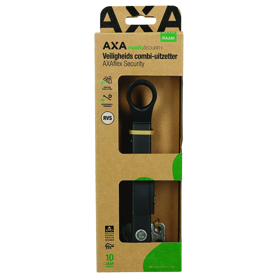 AXA Veiligheids Combi-Raamuitzetter AXAflex Security RVS Zwart Gelakt SKG2-937858