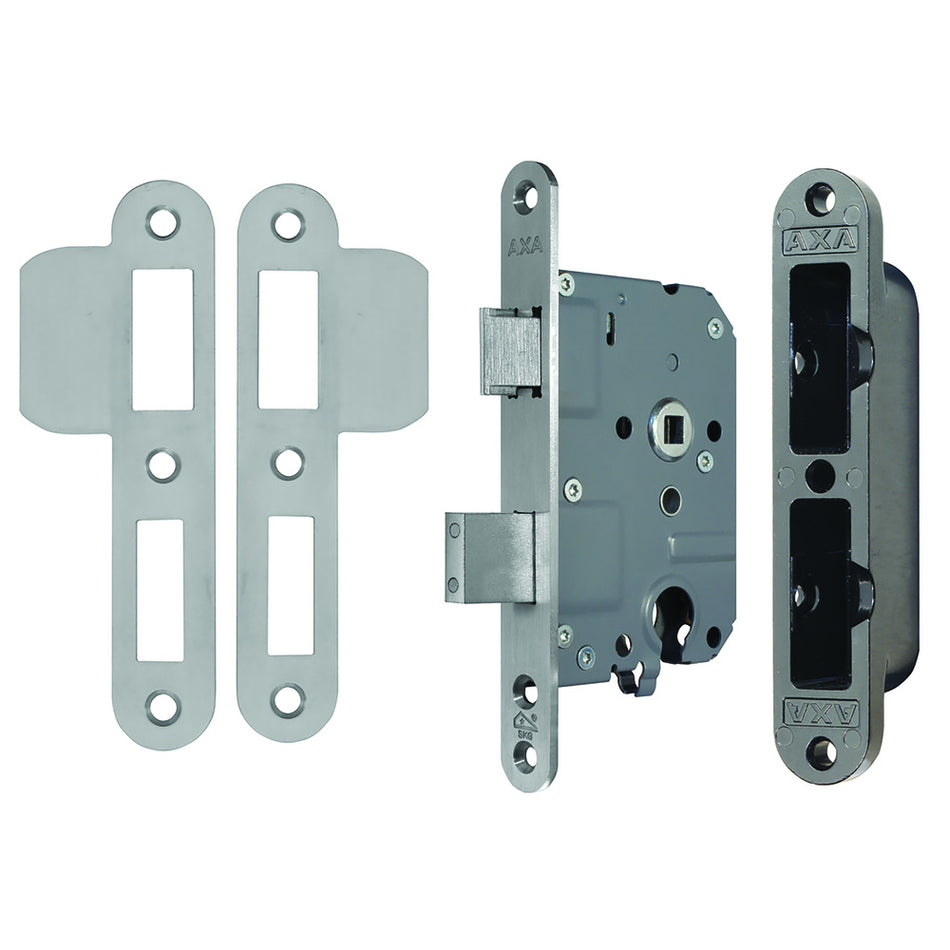 AXA Veiligheidsinsteek Dag-Nachtslot PC55 Ronde Hoek RVS 174x20x16mm SKG1-937867