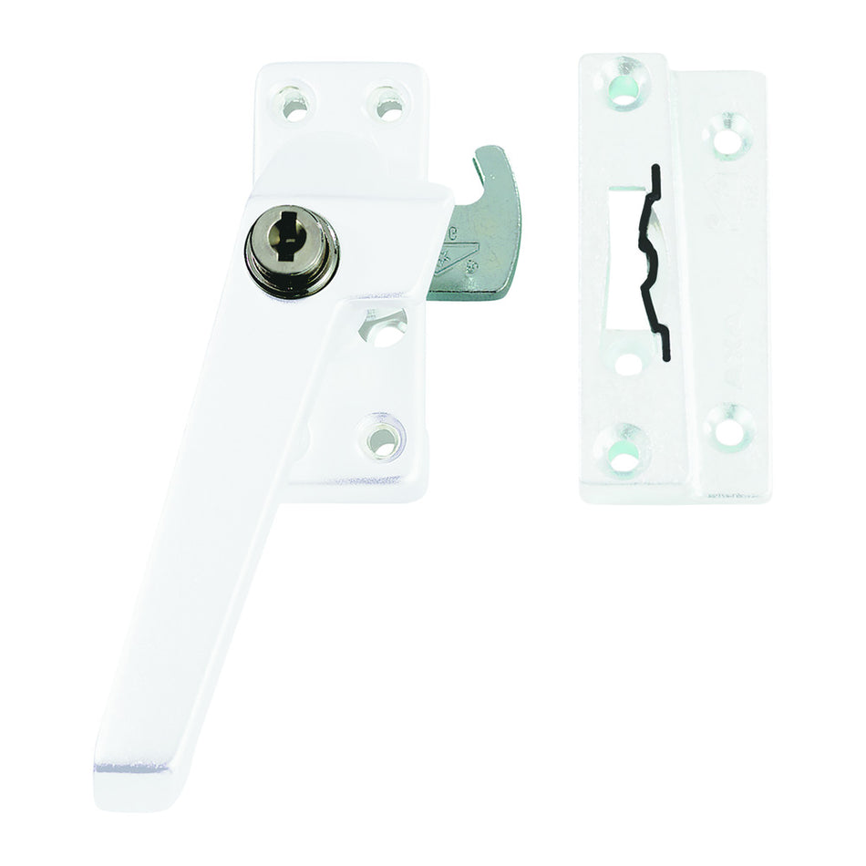 AXA Veiligheids Raamsluiting 3319 Li Aluminium Wit Gelakt SKG1-937892