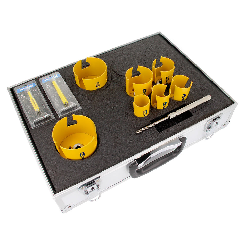 ProFit Multi Purpose Gatzagen Set 35-40-44-51-60-76-82 mm +  6-8 mm Diamond Dry-938796