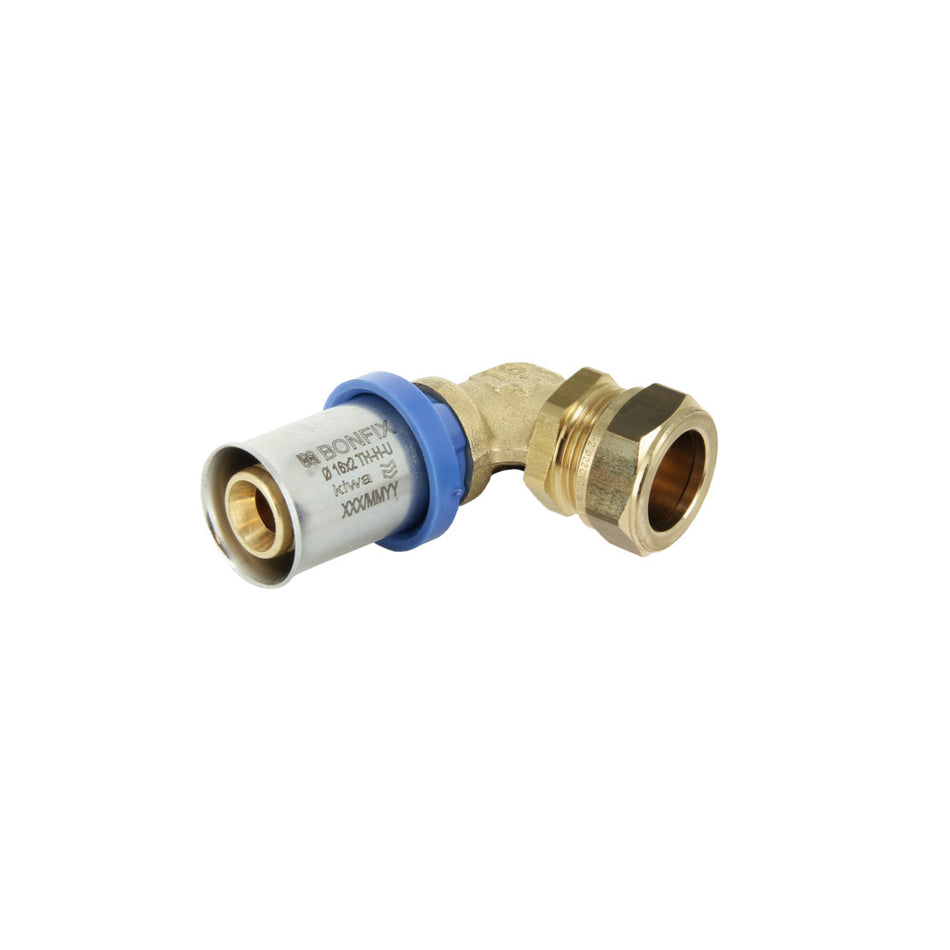 BONFIX Alu-pers Knie Verloopkoppeling Knel 16x15mm  60st-939872
