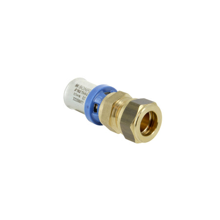 BONFIX Alu-pers Rechte Verloopkoppeling Knel 16x 15mm 100st-939879