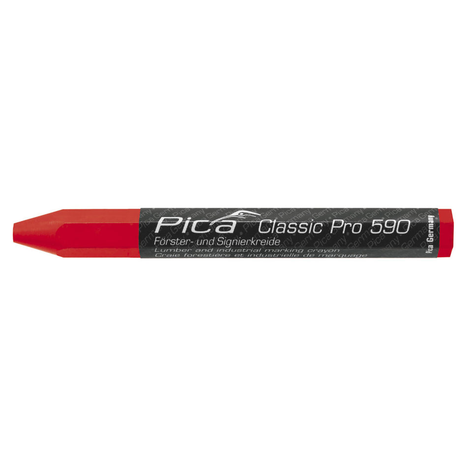 Pica  590/40 Markeerkrijt PRO Rood 12cm 12st-940547
