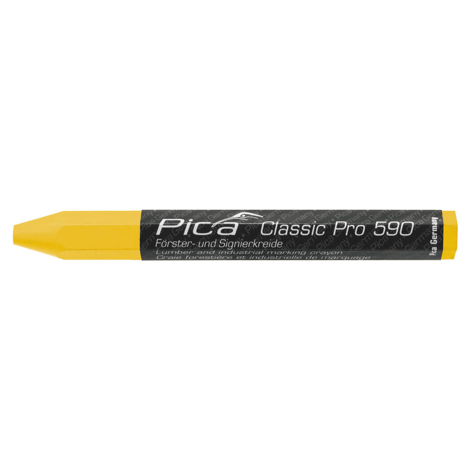 Pica  590/44 Markeerkrijt PRO Geel 12cm 12st-940548