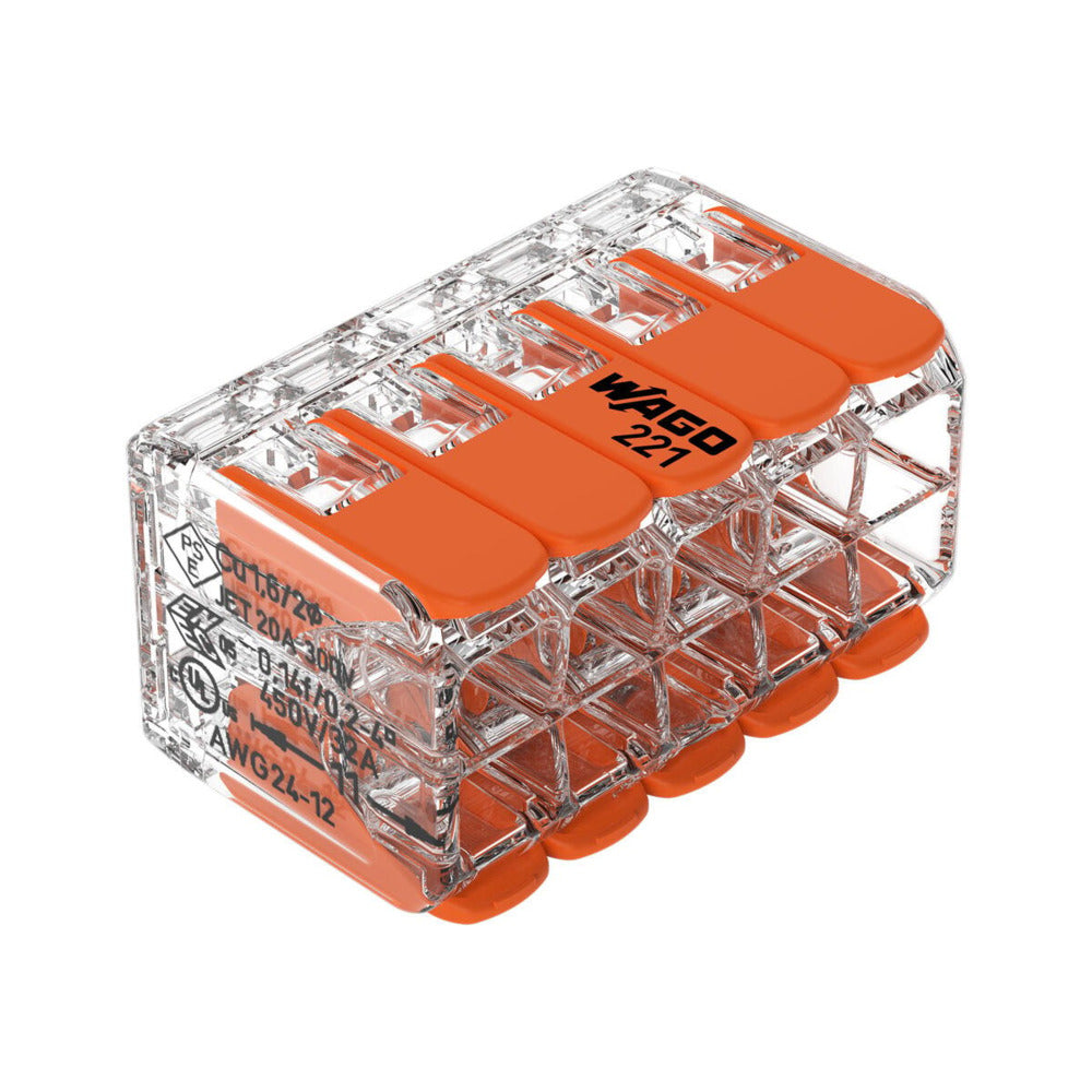Wago Verbindingsklem Compact 10x4mm² Transparant 15st-941355