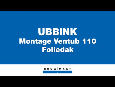 Ubbink Ventub Dakdoorvoer Kunststof Zwart Enkelwandig 0-55° Ø110mm-302995