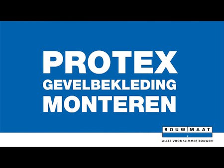 Protex Eindprofiel 2D Aluminium/PVC Antraciet 3000mm-587648