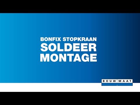 BONFIX Soldeer stopkraan 22x22 mm met aftap-514813